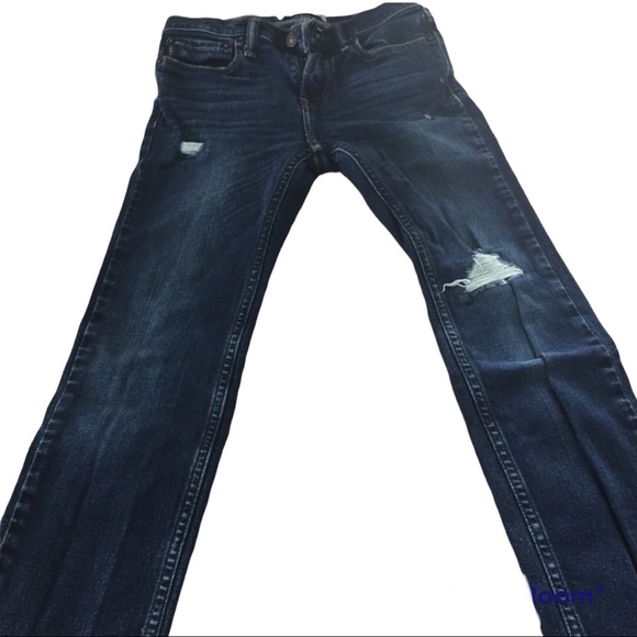 Abercrombie Kids Ripped Distressed Skinny Jeans Slim 11 12